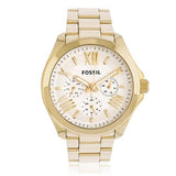 Buy Shop Fossil Cecile Multifunction Champagne Dial Gold Steel Strap Watch for Women - AM4510 USA Online