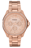 Buy Shop Fossil Cecile Rose Gold Dial Rose Gold Steel Strap Watch for Women - AM4483 USA Online