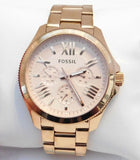 Buy Shop Fossil Cecile Rose Gold Dial Rose Gold Steel Strap Watch for Women - AM4511 USA Online