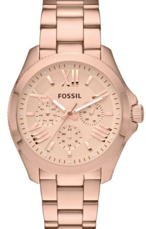 Buy Shop Fossil Cecile Rose Gold Dial Rose Gold Steel Strap Watch for Women - AM4511 USA Online