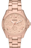 Buy Shop Fossil Cecile Rose Gold Dial Rose Gold Steel Strap Watch for Women - AM4511 USA Online