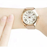 Buy Shop Fossil Cecile White Dial Beige Leather Strap Watch for Women - AM4532 USA Online