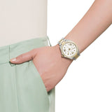 Buy Shop Fossil Cecile White Dial Two Tone Steel Strap Watch for Women - AM4543 USA Online