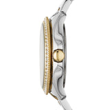 Buy Shop Fossil Cecile White Dial Two Tone Steel Strap Watch for Women - AM4543 USA Online