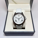Buy Shop Fossil Cecile White Dial White Leather Strap Watch for Women - AM4484 USA Online