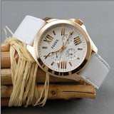 Buy Shop Fossil Cecile White Dial White Leather Strap Watch for Women - AM4486 USA Online