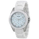 Buy Shop Fossil Ceramic White Dial White Ceramic Strap Watch for Women - CE1002 USA Online