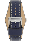 Buy Shop Fossil Coachman Chronograph White Dial Blue Leather Strap Watch for Men - CH3051 USA Online