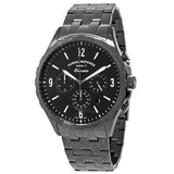 Buy Shop Fossil Forrester Chronograph Black Dial Grey Steel Strap Watch for Men - FS5606 USA Online