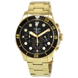 Buy Shop Fossil FB-03 Chronograph Black Dial Gold Steel Strap Watch for Men - FS5727 USA Online