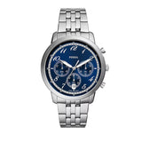 Buy Shop Fossil Neutra Chronograph Blue Dial Silver Steel Strap Watch for Men - FS6025 USA Online