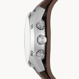 Buy Shop Fossil Coachman Chronograph Black Dial Brown Leather Strap Watch for Men - CH2891 USA Online