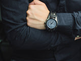 Buy Shop Fossil Coachman Chronograph Blue Dial Black Leather Strap Watch for Men - CH2564 USA Online