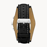 Buy Shop Fossil Coachman Chronograph Blue Dial Black Leather Strap Watch for Men - CH2564 USA Online