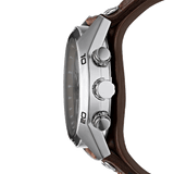 Buy Shop Fossil Coachman Chronograph Silver Dial Brown Leather Strap Watch for Men - CH2565 USA Online