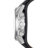 Buy Shop Fossil Coachman Chronograph White Dial Blue Leather Strap Watch for Men - CH3051 USA Online