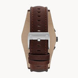 Buy Shop Fossil Coachman Chronograph White Dial Brown Leather Strap Watch for Men - CH2890 USA Online