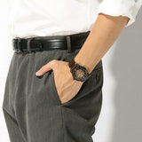 Buy Shop Fossil Commuter Automatic Black Dial Brown Leather Strap Watch for Men - ME3158 USA Online
