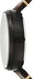 Buy Shop Fossil Commuter Automatic Black Dial Brown Leather Strap Watch for Men - ME3158 USA Online