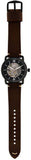 Buy Shop Fossil Commuter Automatic Black Dial Brown Leather Strap Watch for Men - ME3158 USA Online