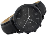 Buy Shop Fossil Commuter Black Dial Black Leather Strap Watch for for Men - FS5504 USA Online