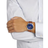 Buy Shop Fossil Commuter Blue Dial Blue Leather Strap Watch for Men - FS5325 USA Online