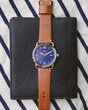 Buy Shop Fossil Commuter Blue Dial Blue Leather Strap Watch for Men - FS5325 USA Online