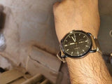Buy Shop Fossil Commuter Chronograph Black Dial Brown Leather Strap Watch for Men - FS5403 USA Online