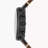 Buy Shop Fossil Commuter Chronograph Black Dial Brown Leather Strap Watch for Men - FS5403 USA Online