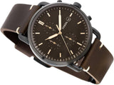 Buy Shop Fossil Commuter Chronograph Black Dial Brown Leather Strap Watch for Men - FS5403 USA Online