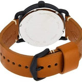 Buy Shop Fossil Commuter Three Hand Date Black Dial Brown Leather Strap Watch for Men - FS5276 USA Online