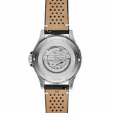 Buy Shop Fossil Crewmaster Sports Automatic Black Dial Black Leather Strap Watch for Men - ME3148 USA Online