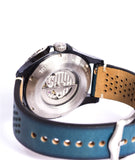 Buy Shop Fossil Crewmaster Sports Automatic Blue Dial Blue Leather Strap Watch for Men - ME3149 USA Online