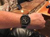 Buy Shop Fossil Dean Chronograph Black Dial Black Steel Strap Watch for Men - FS4721 USA Online