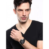 Buy Shop Fossil Dean Chronograph Black Dial Black Steel Strap Watch for Men - FS4721 USA Online