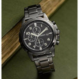 Buy Shop Fossil Dean Chronograph Black Dial Black Steel Strap Watch for Men - FS4721 USA Online