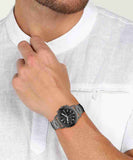 Buy Shop Fossil Dean Chronograph Black Dial Black Steel Strap Watch for Men - FS4721 USA Online
