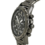 Buy Shop Fossil Dean Chronograph Black Dial Black Steel Strap Watch for Men - FS4721 USA Online