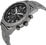 Buy Shop Fossil Dean Chronograph Black Dial Black Steel Strap Watch for Men - FS4721 USA Online