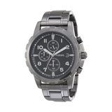 Buy Shop Fossil Dean Chronograph Black Dial Black Steel Strap Watch for Men - FS4721 USA Online