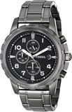 Buy Shop Fossil Dean Chronograph Black Dial Black Steel Strap Watch for Men - FS4721 USA Online