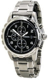 Buy Shop Fossil Dean Chronograph Black Dial Silver Steel Strap Watch for Men - FS4542 USA Online
