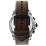 Buy Shop Fossil Dillinger Chronograph White Dial Brown Leather Strap Watch for Men - FS5674 USA Online