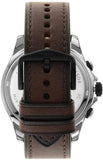 Buy Shop Fossil Dillinger Chronograph White Dial Brown Leather Strap Watch for Men - FS5674 USA Online