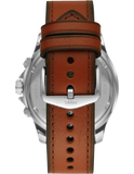 Buy Shop Fossil Dillinger Luggage Chronograph Green Dial Brown Leather Strap Watch for Men - FS5734 USA Online