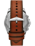 Buy Shop Fossil Dillinger Luggage Chronograph Blue Dial Brown Leather Strap Watch for Men - FS5675 USA Online