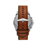 Buy Shop Fossil Dillinger Luggage Chronograph Green Dial Brown Leather Strap Watch for Men - FS5734 USA Online