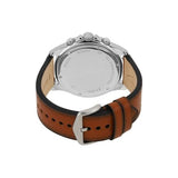 Buy Shop Fossil Dillinger Luggage Chronograph Green Dial Brown Leather Strap Watch for Men - FS5734 USA Online