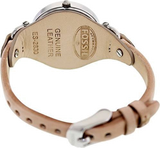Buy Shop Fossil Georgia Bone Grey Dial Beige Leather Strap Watch for Women - ES2830 USA Online