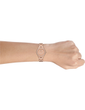 Buy Shop Fossil Jesse Crystal Rose Gold Dial Rose Gold Steel Strap Watch for Women - ES3020 USA Online